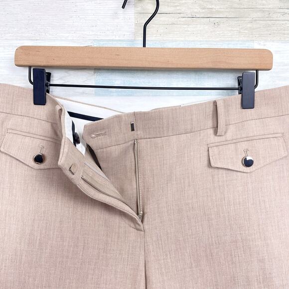 Ann Taylor The Straight Pants Brown Mid Rise Stretch Office Career Womens 8 - Picture 3 of 8